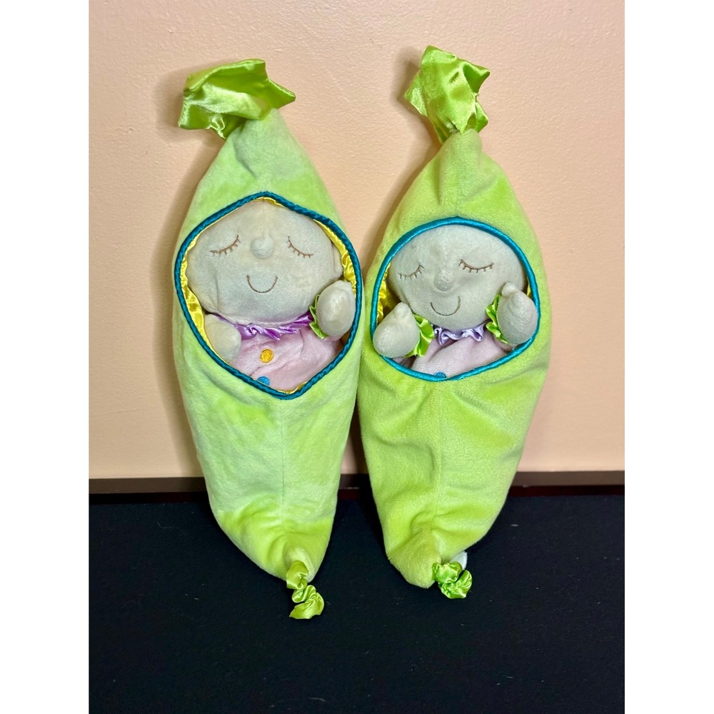 Manhattan Toy Sweet Pea Lullaby Lulu Plush Baby Doll in Pod Set of 2 Twins
